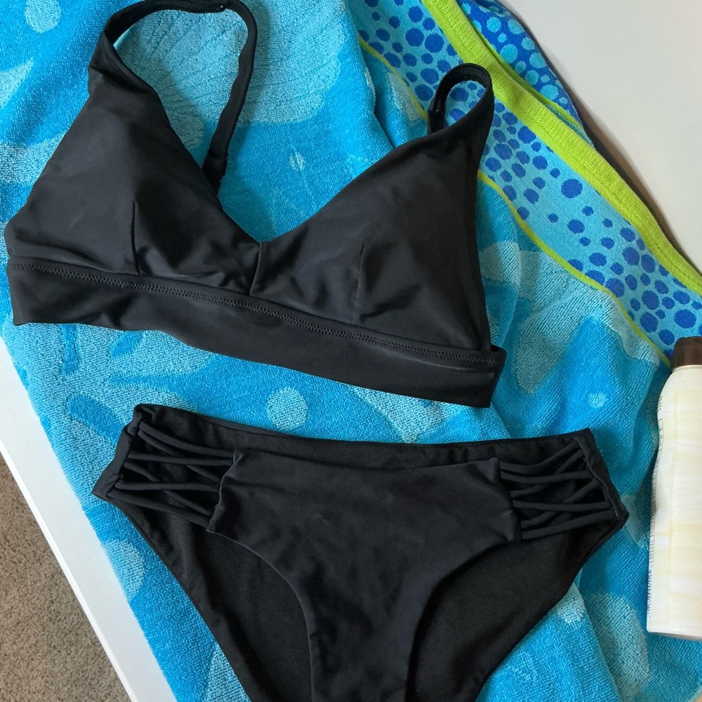 Aerie Black Bikini Timeless Swimwear